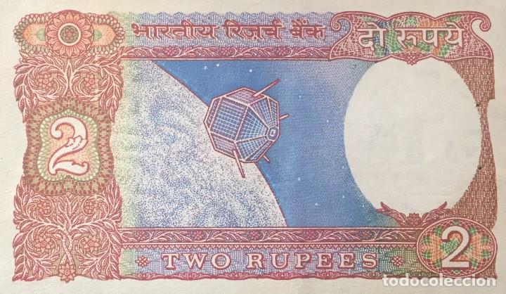 Billetes extranjeros: INDIA 2 RUPEES 1975/96 Pick 79c - Foto 2