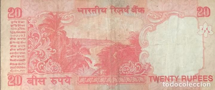 Billetes extranjeros: INDIA 20 RUPEES 2006/12 Pick 96d - Foto 2
