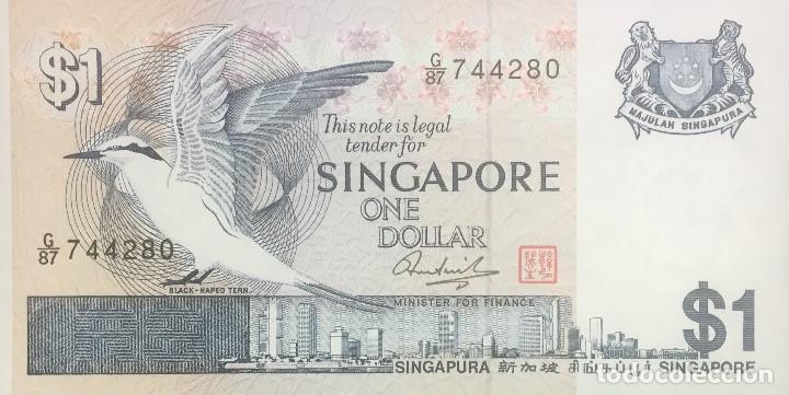 Billetes extranjeros: SINGAPUR 1 DOLLAR 1976 Pick 9 - Foto 1