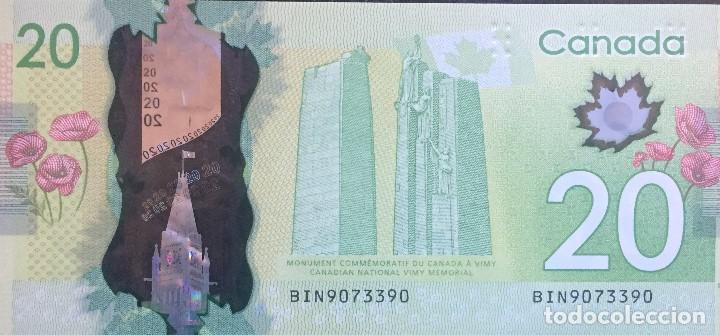 Billetes extranjeros: CANADA 20 DOLLARS 2012 Pick 108NEW - Foto 2