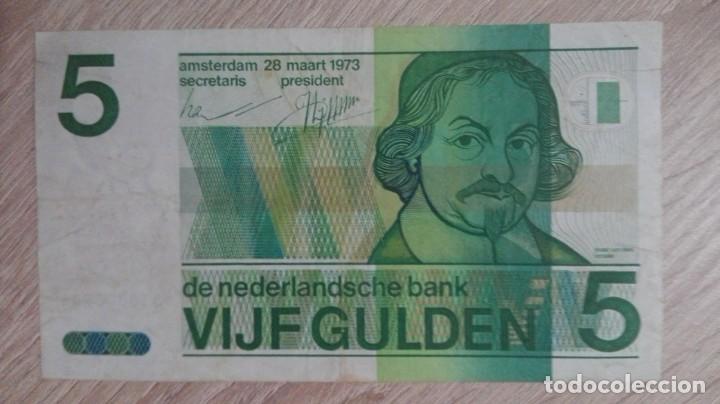 Billets internationaux: BILLETE 5 FLORINES HOLANDA.A&Ntilde;O 1973.VIJF GULDEN NEDERLANDSCHE BANK.SERIE N&ordm; 1830806964.