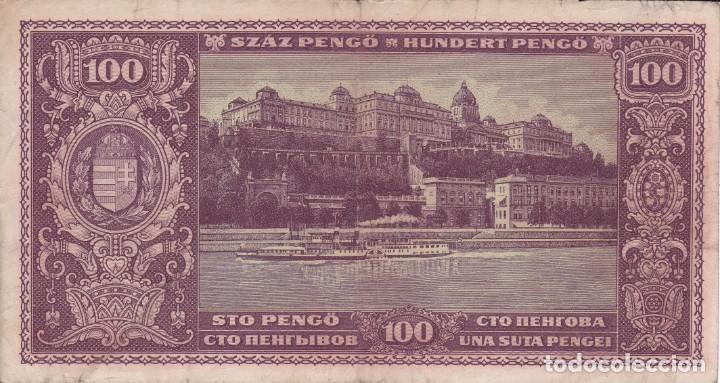 Billetes extranjeros: billete raro budapest 1945 usado 100 - Foto 2