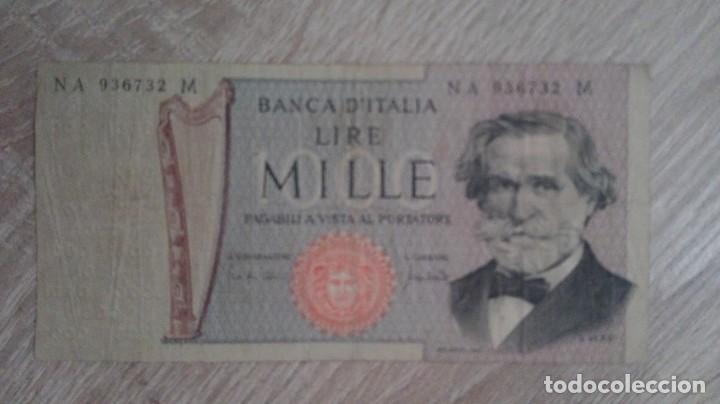 Billetes extranjeros: BILLETE 1.000 LIRAS ITALIA-A&Ntilde;O 1969.G.VERDI.