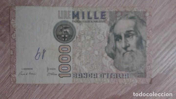 Billets internationaux: BILLETE 1.000 LIRAS ITALIA-A&Ntilde;O 1982.