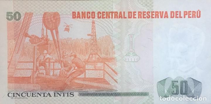 Billetes extranjeros: PERU 50 INTIS 1987 Pick 131b - Foto 2