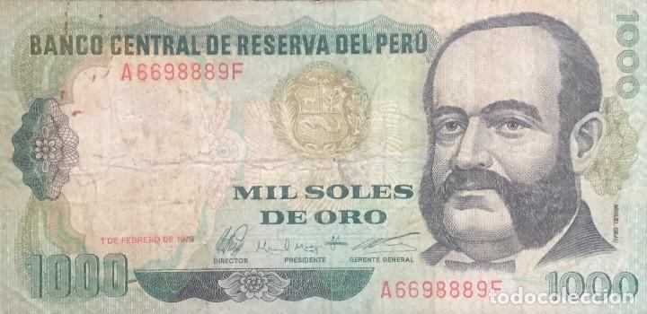 Billetes extranjeros: PERU 1000 INTIS 1979 Pick 118 - Foto 1