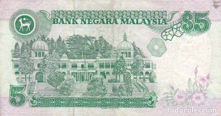 Billetes extranjeros: billete de Malaysia de 5 ringgit usado - Foto 2
