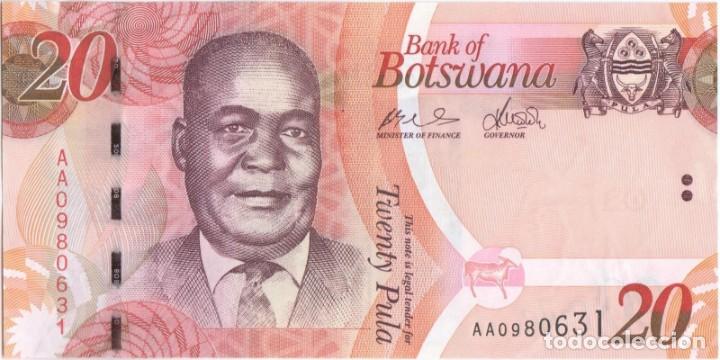 Billetes extranjeros: Botswana 20 Pula 2009, SC - Foto 1