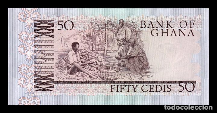 Billetes extranjeros: Ghana 50 Cedis 1980 Pick 22b SC UNC - Foto 2