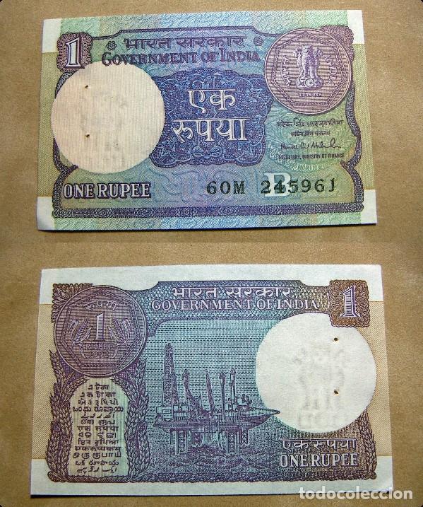 Billetes extranjeros: BILLETE DE INDIA 1 RUPIA 1992 SIN CIRCULAR - Foto 1
