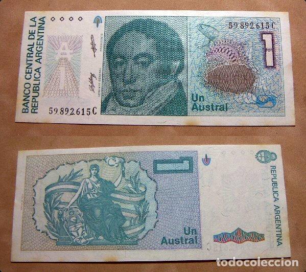 Billetes extranjeros: BILLETE DE Argentina 1 Austral - Foto 1