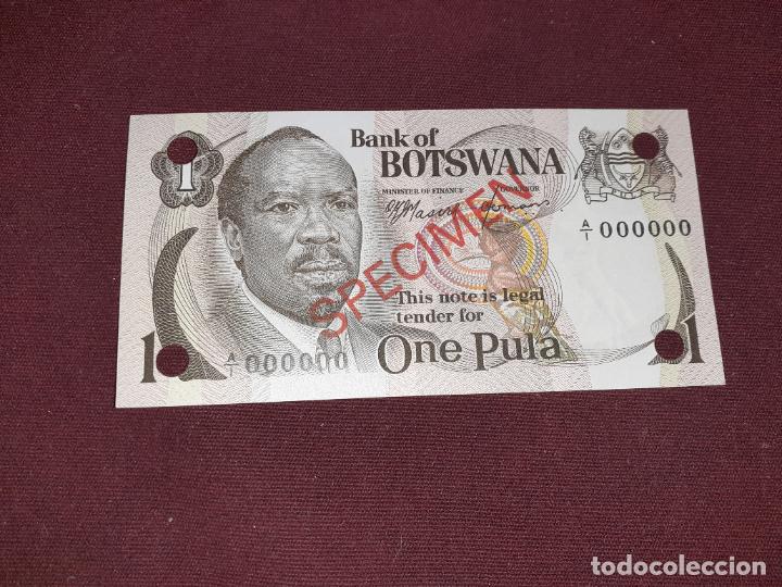 Billetes extranjeros: Botswana. 1 pula, 1976, SPECIMEN SC - Foto 1