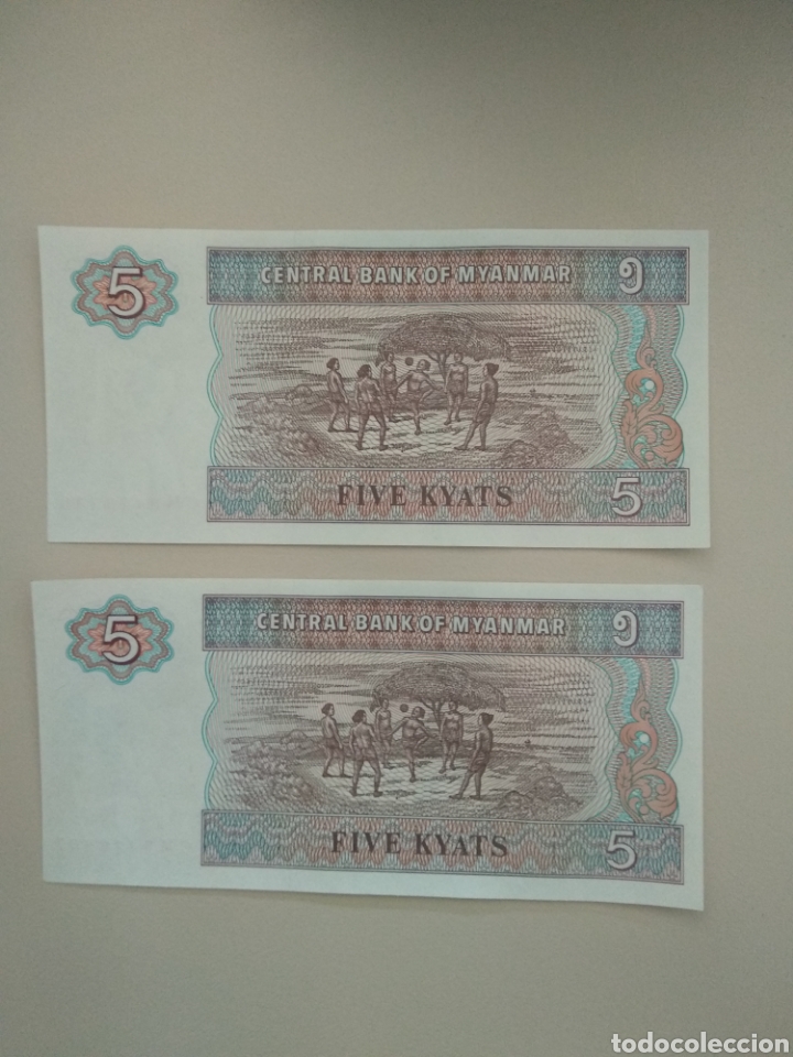 Billetes extranjeros: BILLETES DE MYANMAR - Foto 2