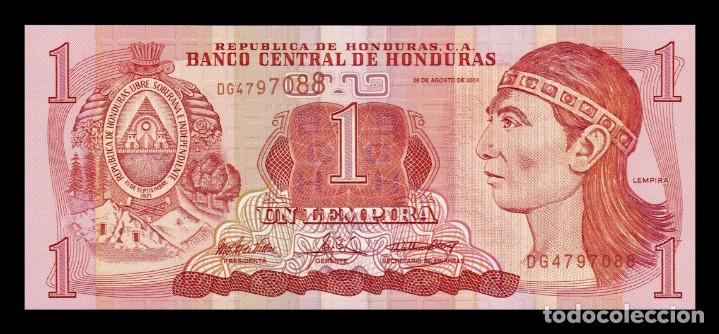 Billetes extranjeros: Honduras 1 Lempira 2004 Pick 84d Sc Unc - Foto 1