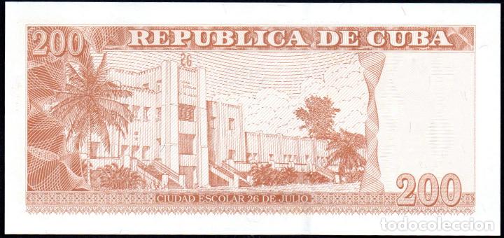 Billetes extranjeros: CUBA 200 Pesos 2018 - Sin Circular - Foto 2