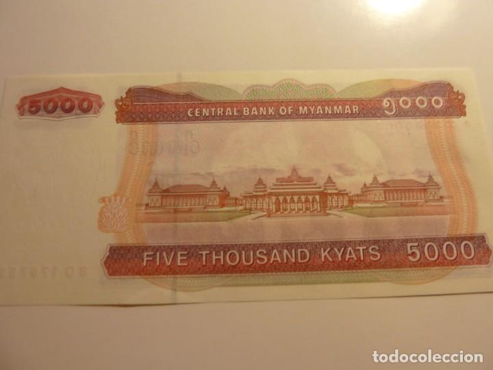 Billetes extranjeros: MYANMAR 5.000 KYATS - Foto 2