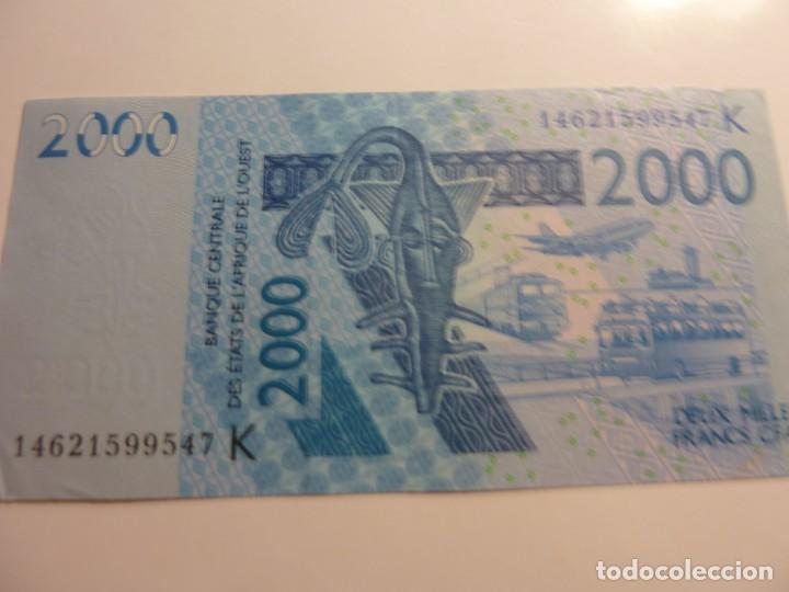 Billetes extranjeros: SENEGAL 2.000 FRANC S/C LETRA K 2003 - Foto 1