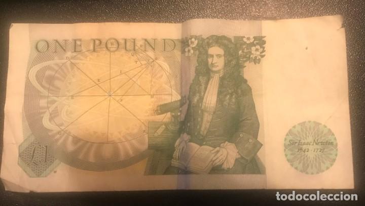 Billetes extranjeros: british one pound note - Foto 2