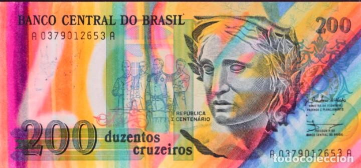 Billetes extranjeros: ZUCA, 200 CRUCEIROS, BRASIL - Foto 1