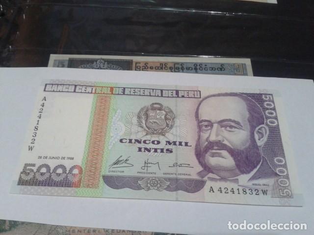Billets internationaux: BILLETE  5000 INTIS, 28 DE JUNIO DE 1988, IMPRESOR G&D, PERU, SIN CIRCULAR
