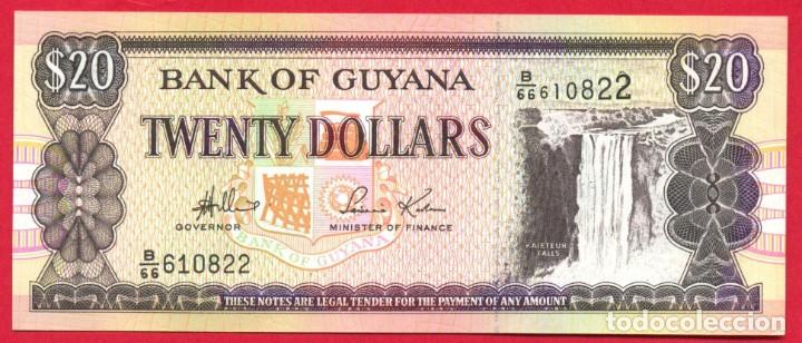 Billetes extranjeros: 20 DOLLARS DE GUYANA SIN CIRCULAR PLANCHA PERFECTA - Foto 1