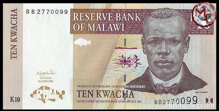 Billetes extranjeros: 10 KWACHA DE 2004 MALAWI SIN CIRCULAR PLANCHA PERFECTA - Foto 1