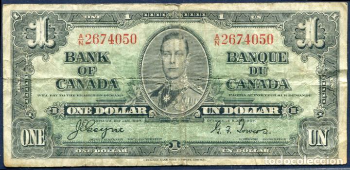 Billetes extranjeros: CANADA - 1 DOLAR 1937 - Pick.58 - Foto 1