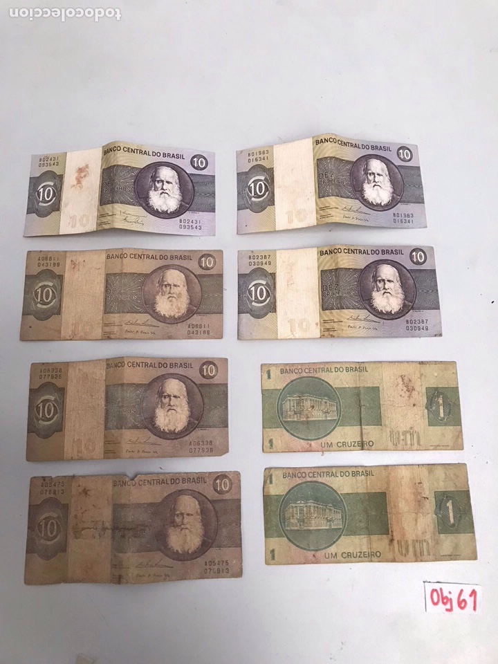 Billetes extranjeros: Lote de billetes Brasil - Foto 1