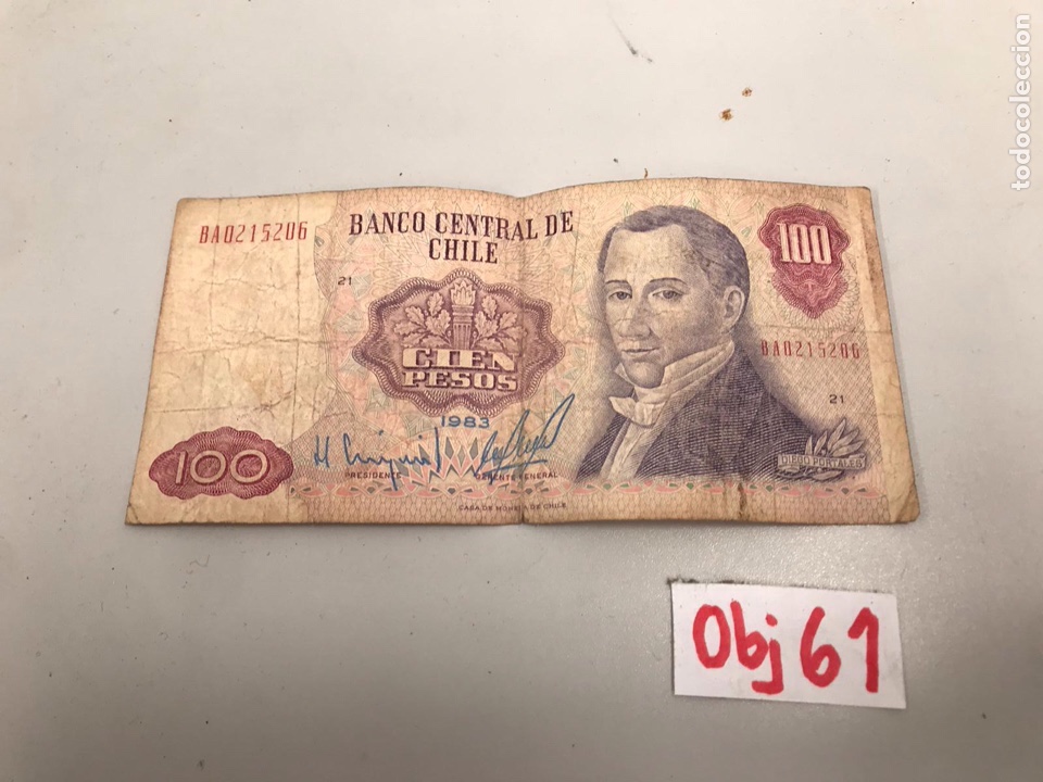 Billetes extranjeros: Billete chile - Foto 1