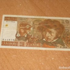 Billetes extranjeros: BILLETE DIX FRANCS 1976
