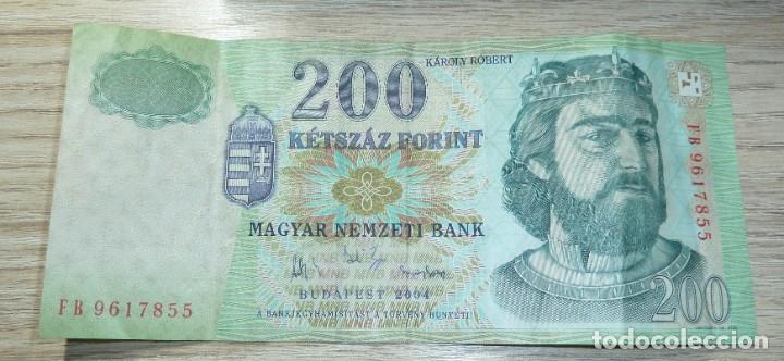 Billetes extranjeros: BILLETE HUNGRIA 200 FLORINES 2004 - Foto 1