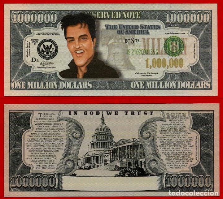 Billetes extranjeros: BILLETE DE 1.000.000 DOLARES - ELVIS PRESLEY. - ESPECIAL COLECCIONISTAS - PAPEL