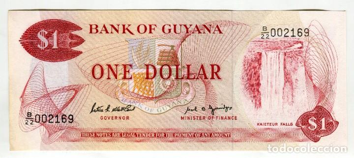 Billetes extranjeros: GUYANA 1 (UN) DOLAR SIN CIRCULAR - Foto 1