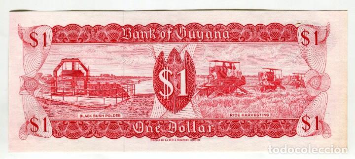 Billetes extranjeros: GUYANA 1 (UN) DOLAR SIN CIRCULAR - Foto 2