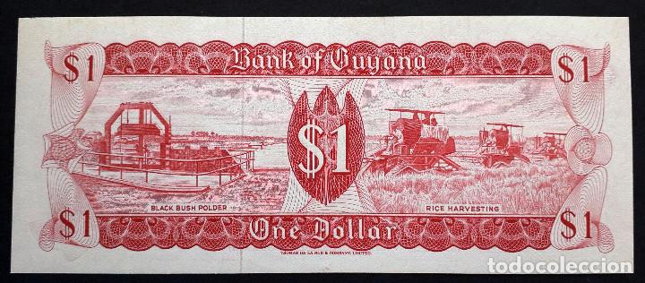 Billetes extranjeros: GUYANA BILLETE DE 1  DOLLARS DE  1966-92  S/C - Foto 2