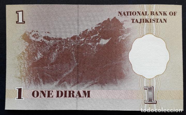 Billetes extranjeros: TAJIKISTAN BILLETE DE 1 DIRAM DE 1999 S/C - Foto 2