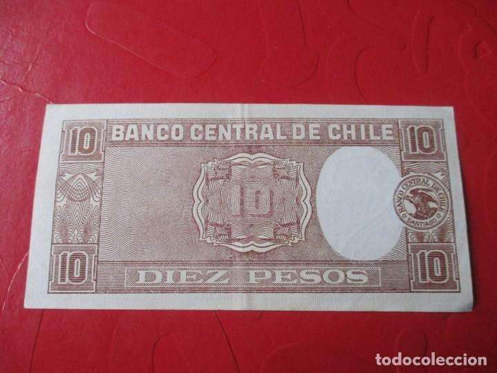 Billetes extranjeros: Chile. billete de 10 pesos 1943 - Foto 2