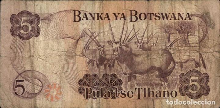 Billetes extranjeros: Botswana - Banka ya Botswana - 5 Pula - 1982 - Pick 8 - Foto 2