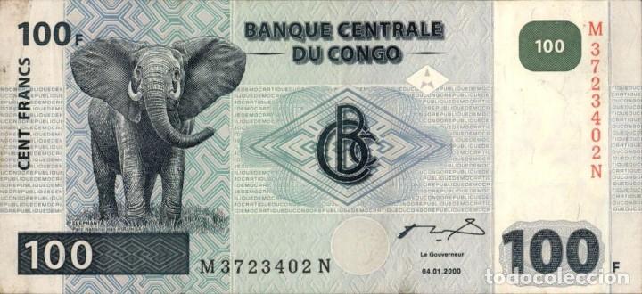 Billetes extranjeros: CONGO Democratic Republic - 100 Francs - 2000 - Pick 92 - Foto 1