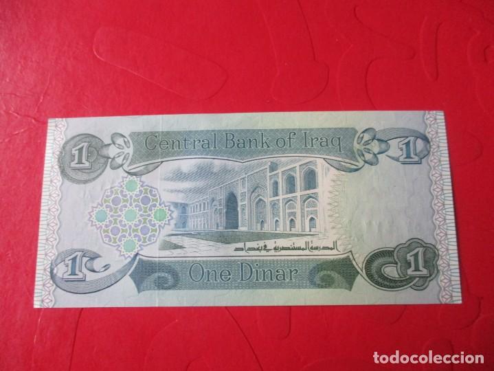 Billetes extranjeros: Irak. billete de 1 dinar. 1992 - Foto 2