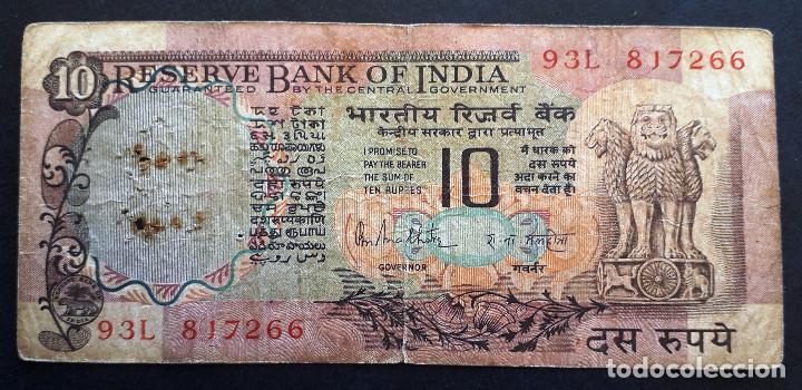 Billetes extranjeros: INDIA BILLETE DE 10 RUPIAS P-81 - Foto 1
