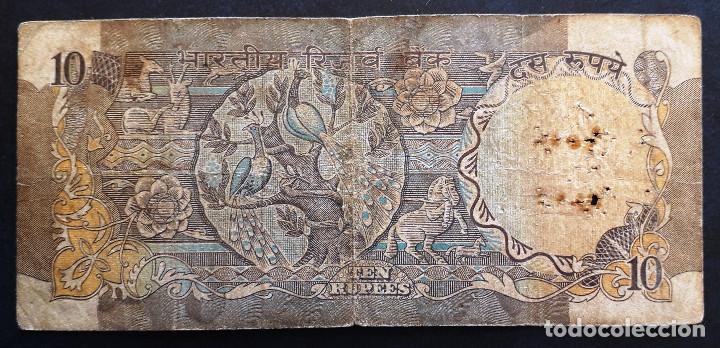 Billetes extranjeros: INDIA BILLETE DE 10 RUPIAS P-81 - Foto 2