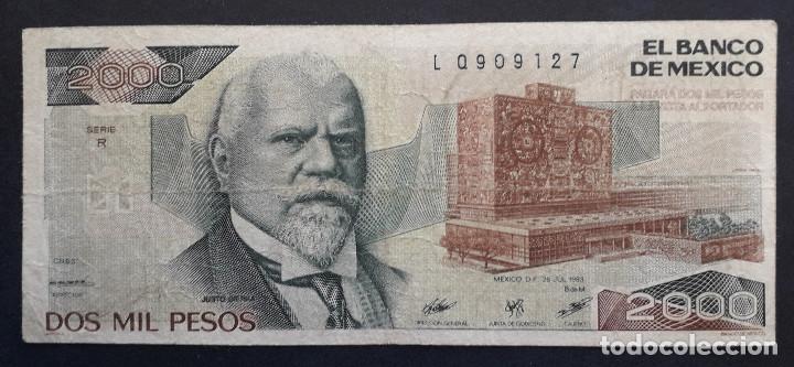Billetes extranjeros: MEXICO BILLETE DE 2000 PESOS DE 1983 PICK 82a - Foto 1