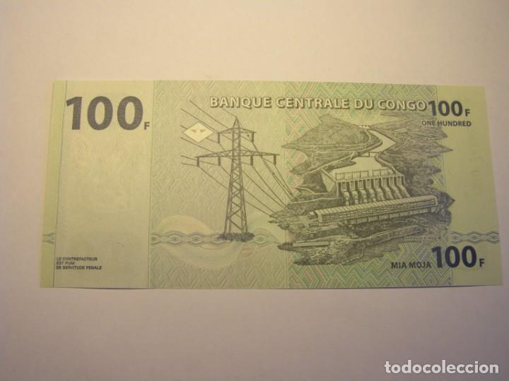 Billetes extranjeros: Billete de 100 francos, Congo, sin circular. - Foto 2