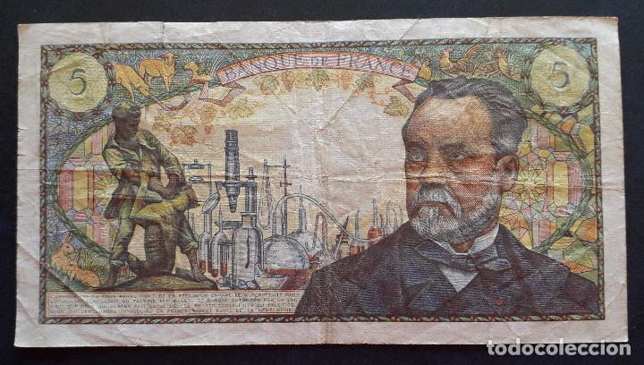 Billetes extranjeros: FRANCIA BILLETE DE 5 FRANCOS DE 1966 - Foto 2