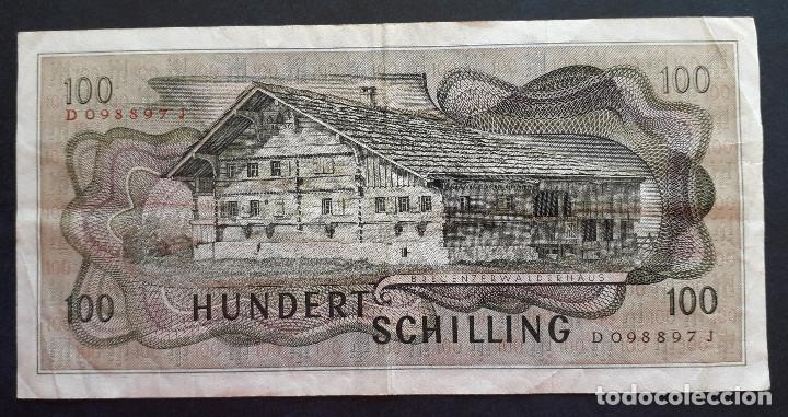 Billetes extranjeros: AUSTRIA BILLETE DE 100 SHILLINGS DE 1969 - Foto 2