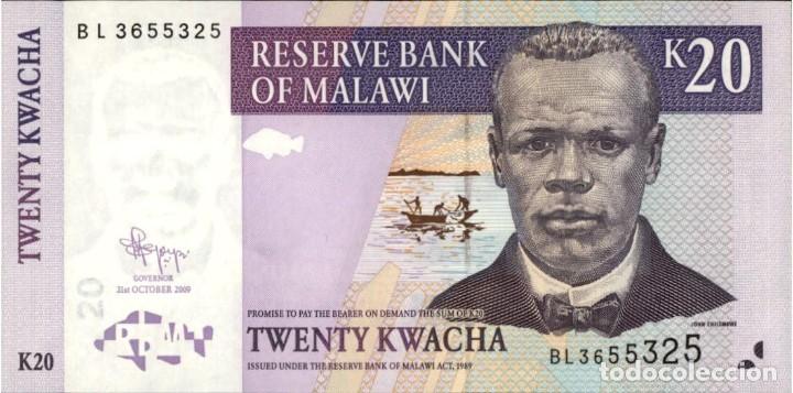 Billetes extranjeros: Malawi - 20 Kwacha - 2009 - Pick 52 - Foto 1
