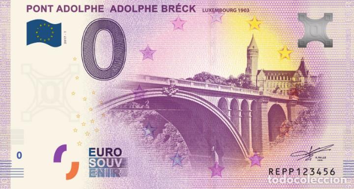 Billete 0 Euro Souvenir Puente Adolphe Breck Buy Old International Banknotes And Bills At Todocoleccion