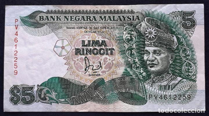 Billetes extranjeros: MALASIA BILLETE DE 5 RINGGIT DE 1989 P-28 - Foto 1
