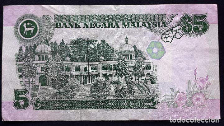 Billetes extranjeros: MALASIA BILLETE DE 5 RINGGIT DE 1989 P-28 - Foto 2